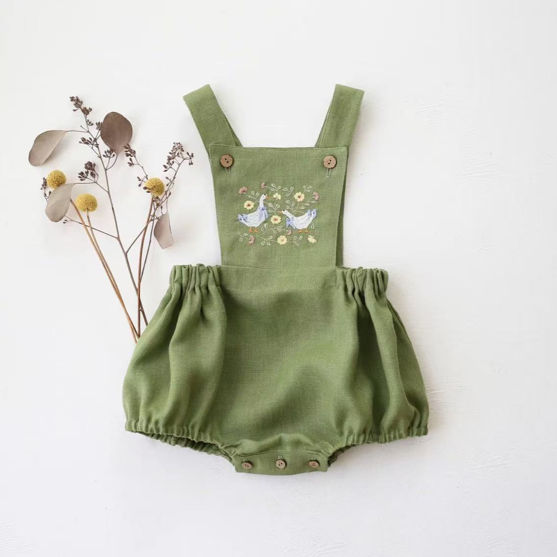 Countryside Style 2026 Summer  - Baby Summer Linen Sleeveless Jumpsuit review and price