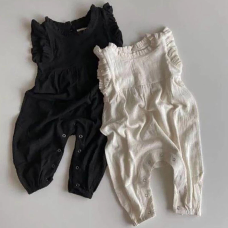 2026 Summer New Baby Rompers   - Baby Summer Linen Sleeveless Jumpsuit review and price