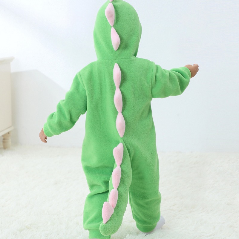 Newborn Baby Green Dinosaur Ro - Cotton Baby Onesies Zipper review and price