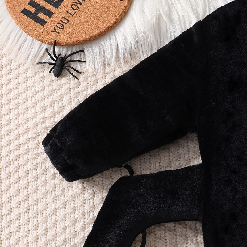 Newborn Baby Black Spider Romp - Cotton Baby Onesies Zipper review and price