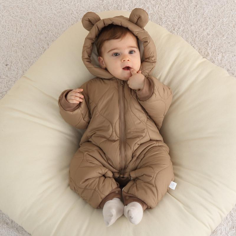 Newborn Baby Romper Winter Thi - Cotton Baby Onesies Zipper review and price