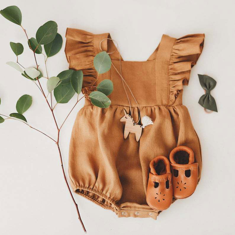 Baby Girls Rompers Summer Soli - Baby Summer Linen Sleeveless Jumpsuit review and price